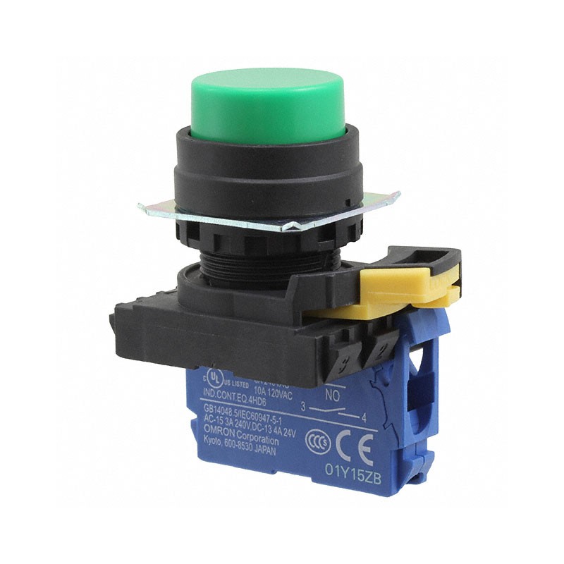 1 pcs : A22NN-BPA-NGA-G100-NN - SWITCH PUSH SPST-NO 10A 120V