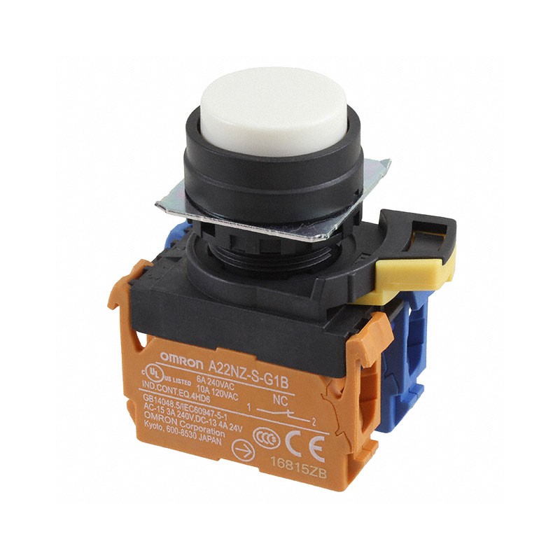 1 pcs : A22NN-BPA-NWA-G102-NN - SWITCH PUSH DPST-NO/NC 10A 120V