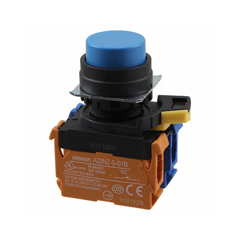 1 pcs : A22NN-BPM-NAA-G102-NN - SWITCH PUSH DPST-NO/NC 10A 120V