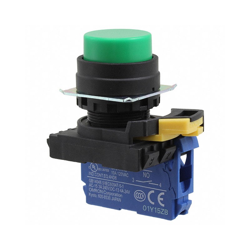 1 pcs : A22NN-BPM-NGA-G100-NN - SWITCH PUSH SPST-NO 10A 120V