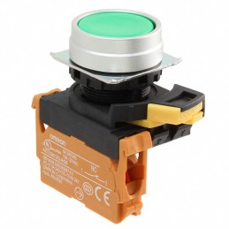 1 pcs : A22NN-MNM-NGA-G002-NN - SWITCH PUSH SPST-NC 10A 120V