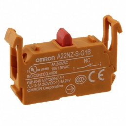 1 pcs : A22NZ-S-G1B - CONTACT BLOCK SPST-NC 10A 120V