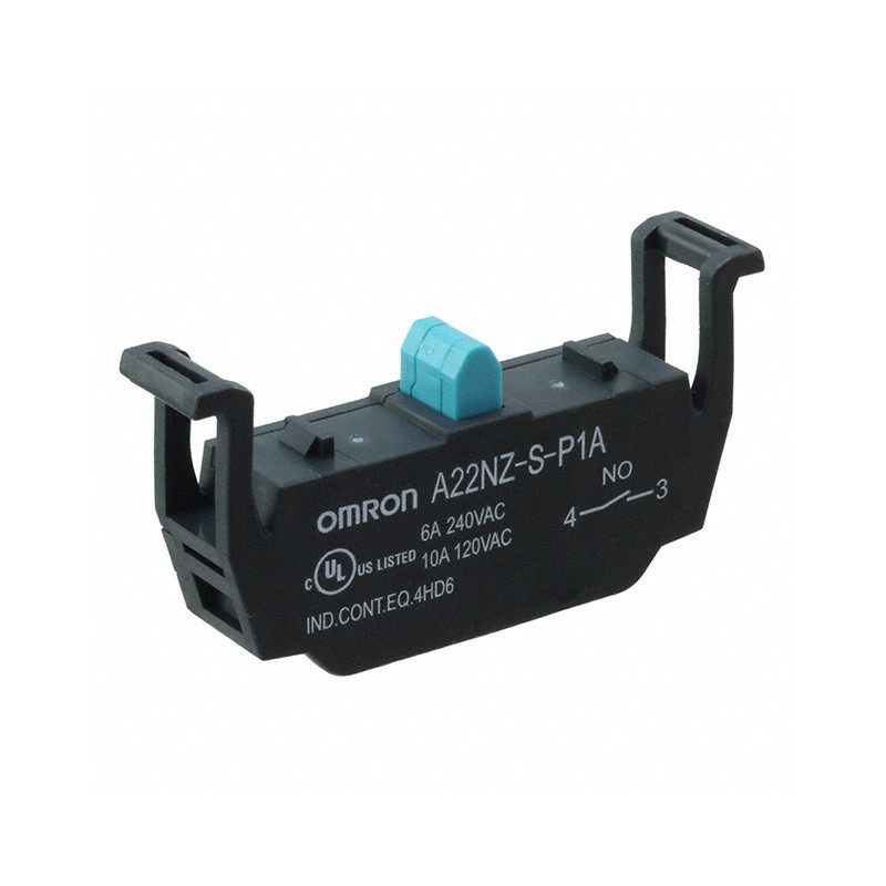 1 pcs : A22NZ-S-P1A - CONTACT BLOCK SPST-NO 10A 120V