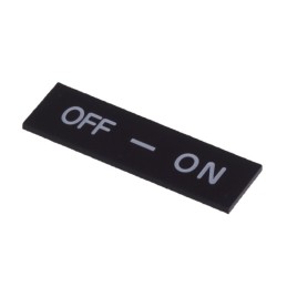 1 pcs : A22Z-3443B-10 - LEGEND PLATE STD 'OFF-ON' A22SER