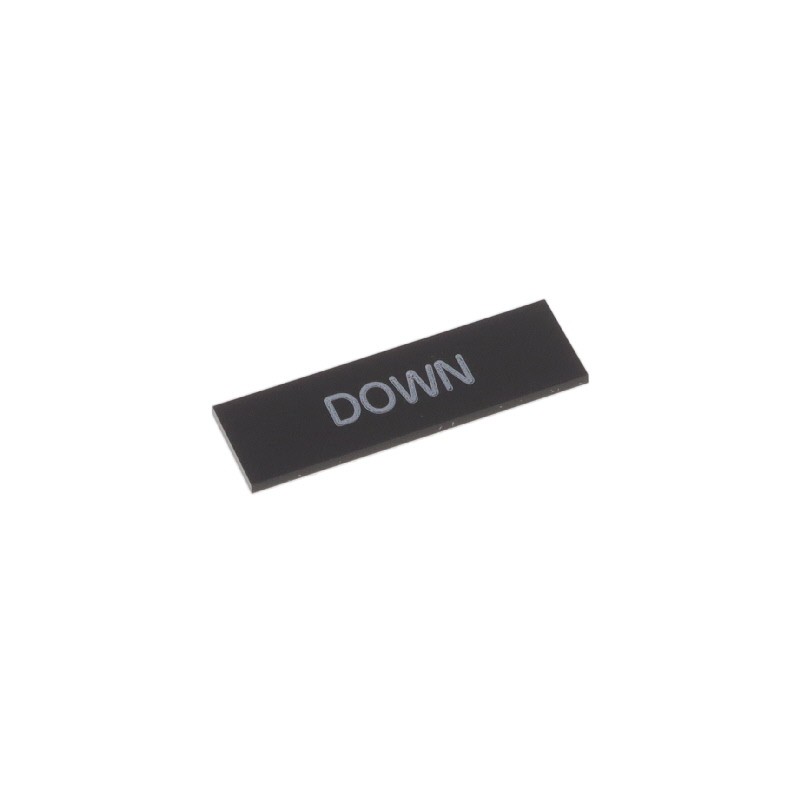 1 pcs : A22Z-3443B-8 - LEGEND PLATE STAND 'DOWN' A22SER