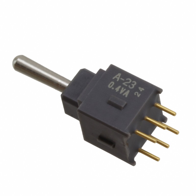 1 pcs : A23AP - SWITCH TOGGLE DPDT 0.4VA 28V