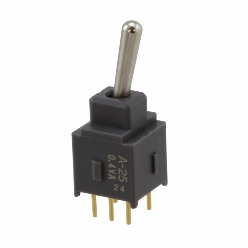 1 pcs : A25AP - SWITCH TOGGLE DPDT 0.4VA 28V