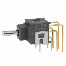1 pcs : A2SHV - SWITCH TOGGLE DPDT 0.4VA 28V