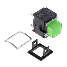 1 pcs : A3AA-90K1-00G - SWITCH PUSH SPST-NO 6A 125V