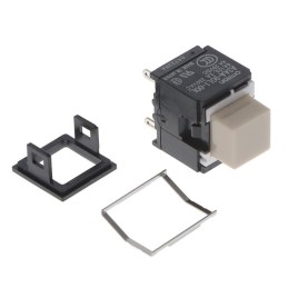 1 pcs : A3AA-90L1-00L - SWITCH PUSH SPST-NO 6A 125V