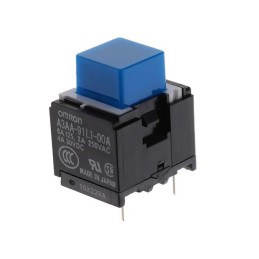 1 pcs : A3AA-91L1-00A - SWITCH PUSH SPST-NO 6A 125V