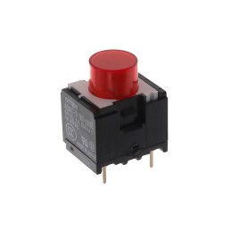 1 pcs : A3AA-91L1-00L - SWITCH PUSH SPST-NO 6A 125V