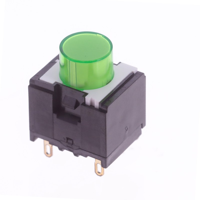 1 pcs : A3AT-90K1-00G - SWITCH PUSH SPST-NO 6A 125V