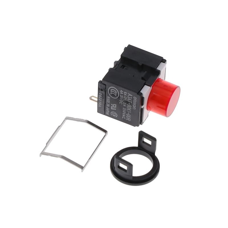 1 pcs : A3AT-90K1-00R - SWITCH PUSH SPST-NO 6A 125V