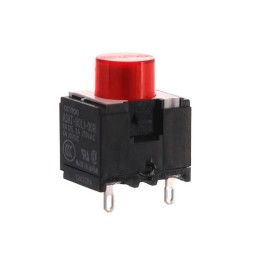 1 pcs : A3AT-90L1-00R - SWITCH PUSH SPST-NO 6A 125V