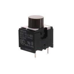1 pcs : A3AT-91L1-00D - SWITCH PUSH SPST-NO 6A 125V