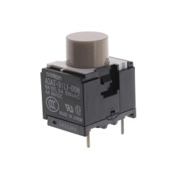 1 pcs : A3AT-91L1-00H - SWITCH PUSH SPST-NO 6A 125V