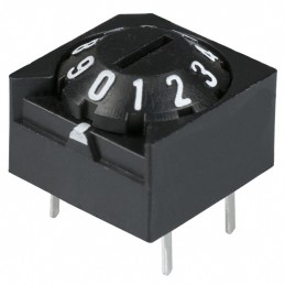 1 pcs : A6A-10C - SW ROTARY DIP BCD COMP 0.1A 28V