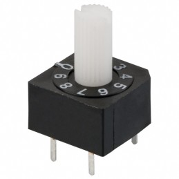 1 pcs : A6A-10RS - SWITCH ROTARY DIP BCD 0.1A 28V
