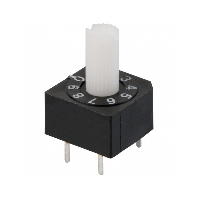 1 pcs : A6A-10RS - SWITCH ROTARY DIP BCD 0.1A 28V