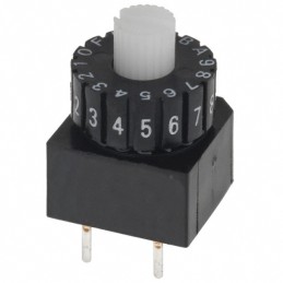 1 pcs : A6A-16RW - SWITCH ROTARY DIP HEX 0.1A 28V