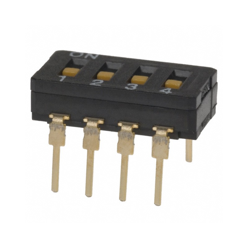 1 pcs : A6D-4100 - SWITCH SLIDE DIP SPST 0.03A 30V