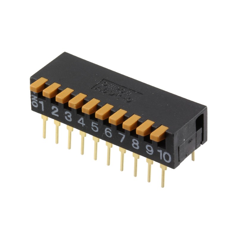 1 pcs : A6DR-0100 - SWITCH PIANO DIP SPST 0.03A 30V