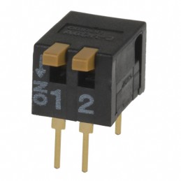 1 pcs : A6DR-2100 - SWITCH PIANO DIP SPST 0.03A 30V