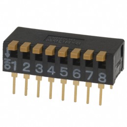 1 pcs : A6DR-8100 - SWITCH PIANO DIP SPST 0.03A 30V