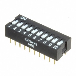 1 pcs : A6E-0101-N - SWITCH SLIDE DIP SPST 0.025A 24V