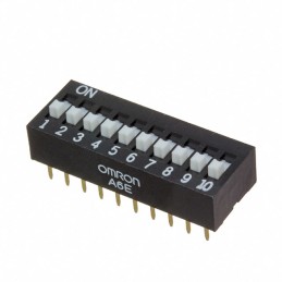 1 pcs : A6E-0104-N - SWITCH SLIDE DIP SPST 0.025A 24V