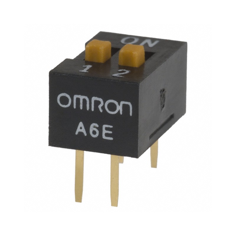 1 pcs : A6E-2104-N - SWITCH SLIDE DIP SPST 0.025A 24V