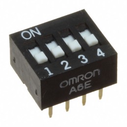 1 pcs : A6E-3101-N - SWITCH SLIDE DIP SPST 0.025A 24V
