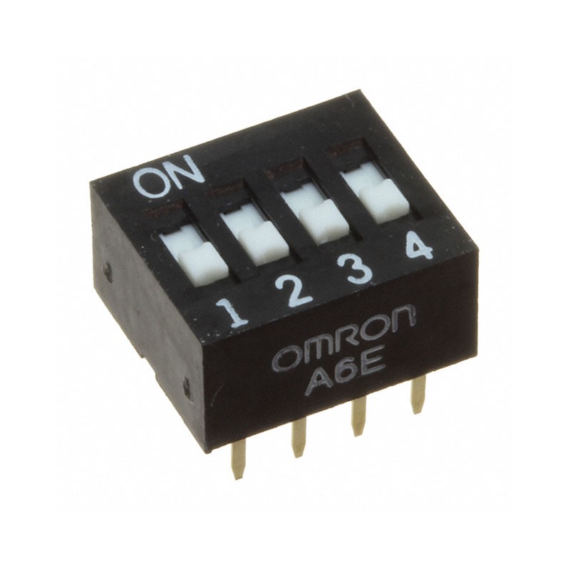 1 pcs : A6E-3101-N - SWITCH SLIDE DIP SPST 0.025A 24V