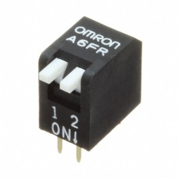 1 pcs : A6FR-2104 - SWITCH PIANO DIP SPST 0.025A 24V