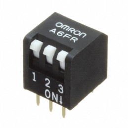 1 pcs : A6FR-3101 - SWITCH PIANO DIP SPST 0.025A 24V