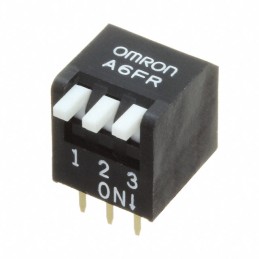 1 pcs : A6FR-3104 - SWITCH PIANO DIP SPST 0.025A 24V