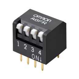 1 pcs : A6FR-4101 - SWITCH PIANO DIP SPST 0.025A 24V
