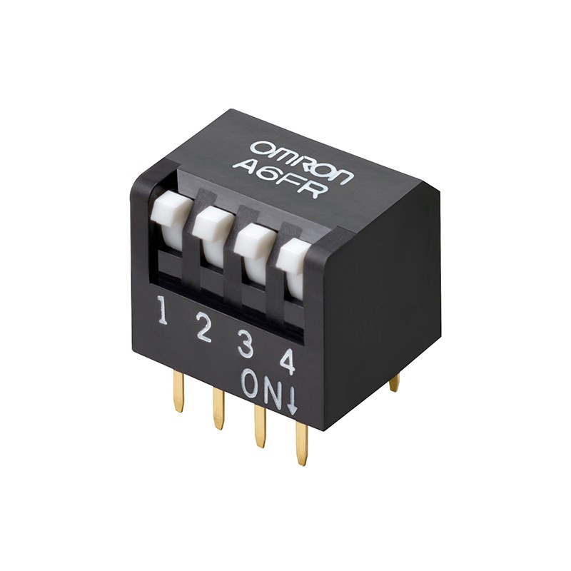 1 pcs : A6FR-4101 - SWITCH PIANO DIP SPST 0.025A 24V