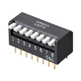 1 pcs : A6FR-8104 - SWITCH PIANO DIP SPST 0.025A 24V