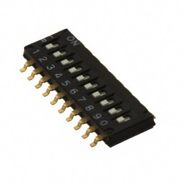 1 pcs : A6H-0102-R100(VNM) - SWITCH SLIDE DIP SPST 0.025A 24V