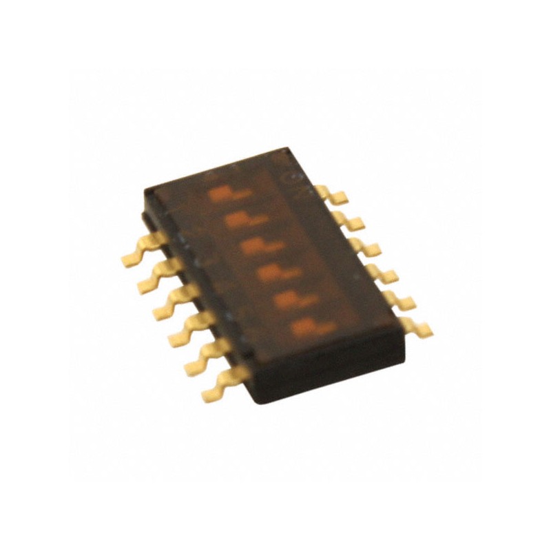 1 pcs : A6H-6102(VNM) - SWITCH SLIDE DIP SPST 0.025A 24V