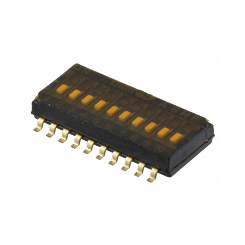 1 pcs : A6HF-0102 - SWITCH SLIDE DIP SPST 0.025A 24V