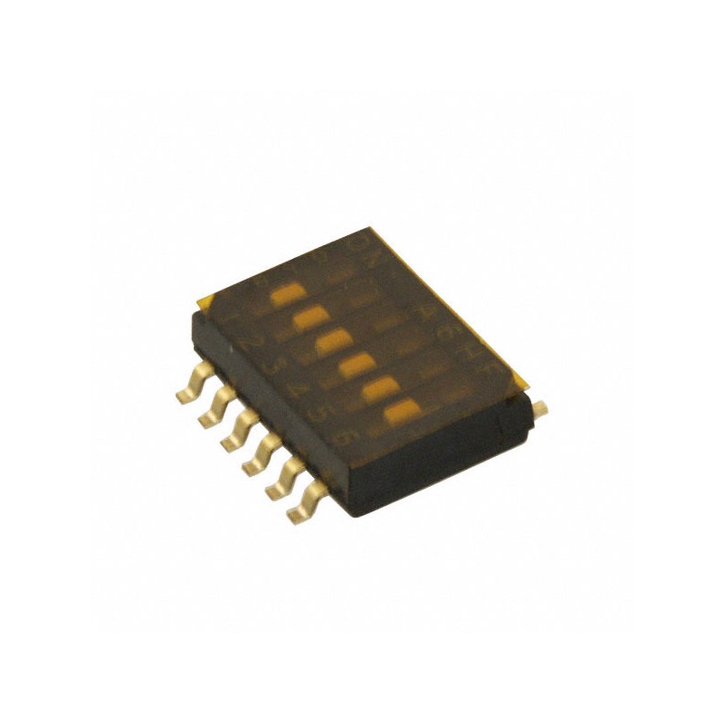 1 pcs : A6HF-6102 - SWITCH SLIDE DIP SPST 0.025A 24V