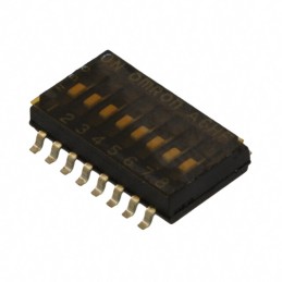 1 pcs : A6HF-8102 - SWITCH SLIDE DIP SPST 0.025A 24V