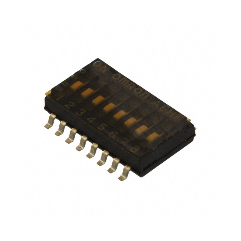 1 pcs : A6HF-8102 - SWITCH SLIDE DIP SPST 0.025A 24V