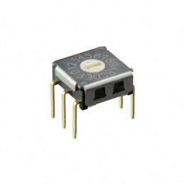 1 pcs : A6K-162RF - SWITCH ROTARY DIP HEX 0.025A 24V