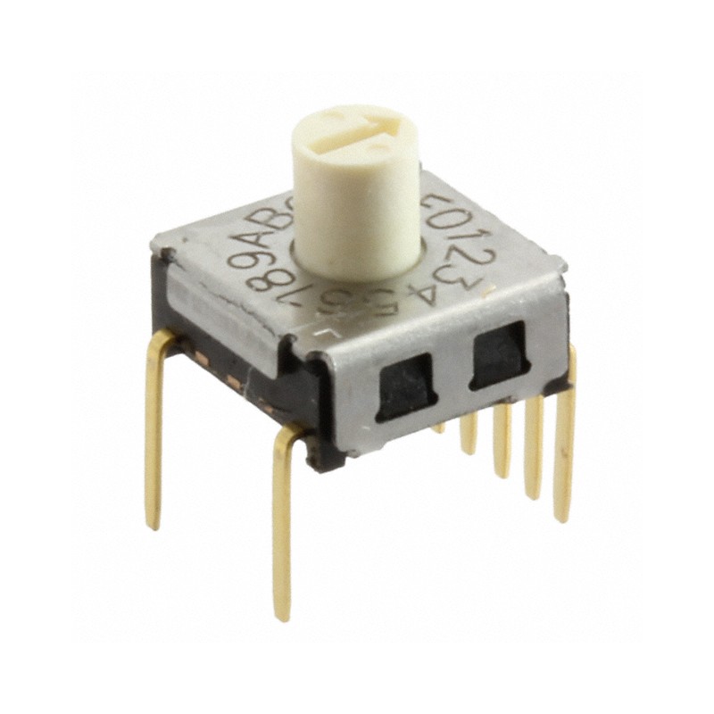 1 pcs : A6K-164RS - SWITCH ROTARY DIP HEX 0.025A 24V