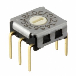 1 pcs : A6KV-162RF - SWITCH ROTARY DIP HEX 0.025A 24V