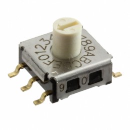 1 pcs : A6KV-162RS - SWITCH ROTARY DIP HEX 0.025A 24V